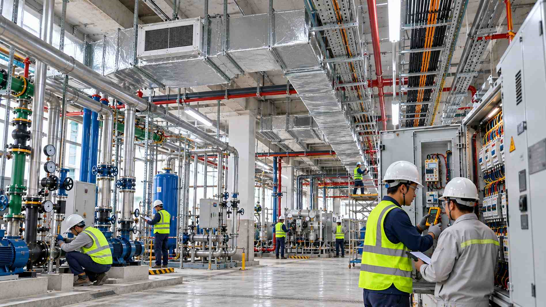 Kiểm tra và bàn giao hệ thống MEP sau thi công